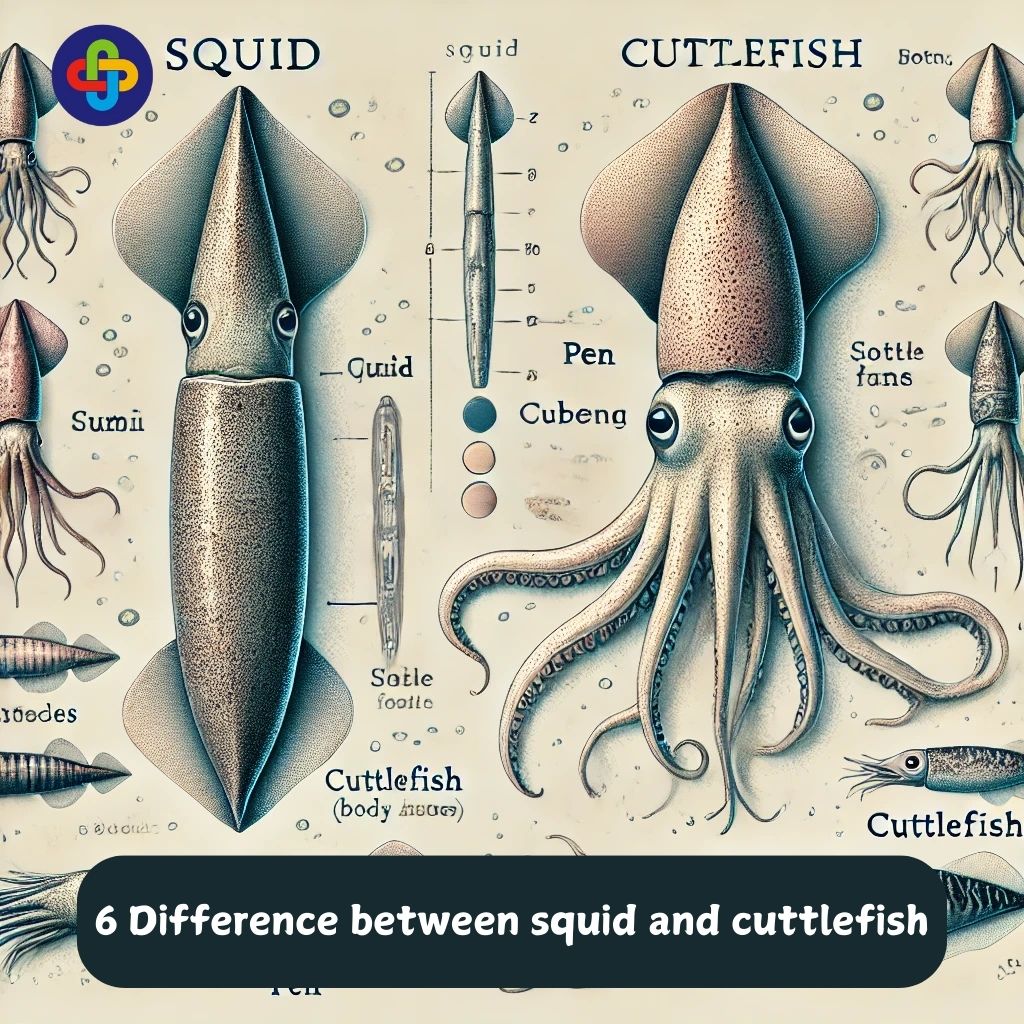 6 Difference between squid and cuttlefish